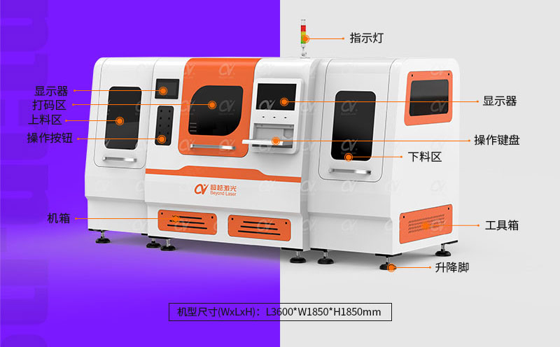 PCB大幅面自动激光打码机结构