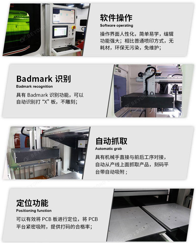 PCB大幅面自动激光打码机优势