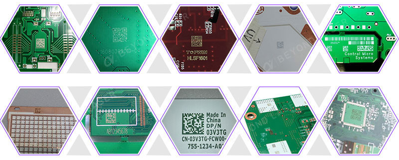 PCB中小幅激光打码机应用