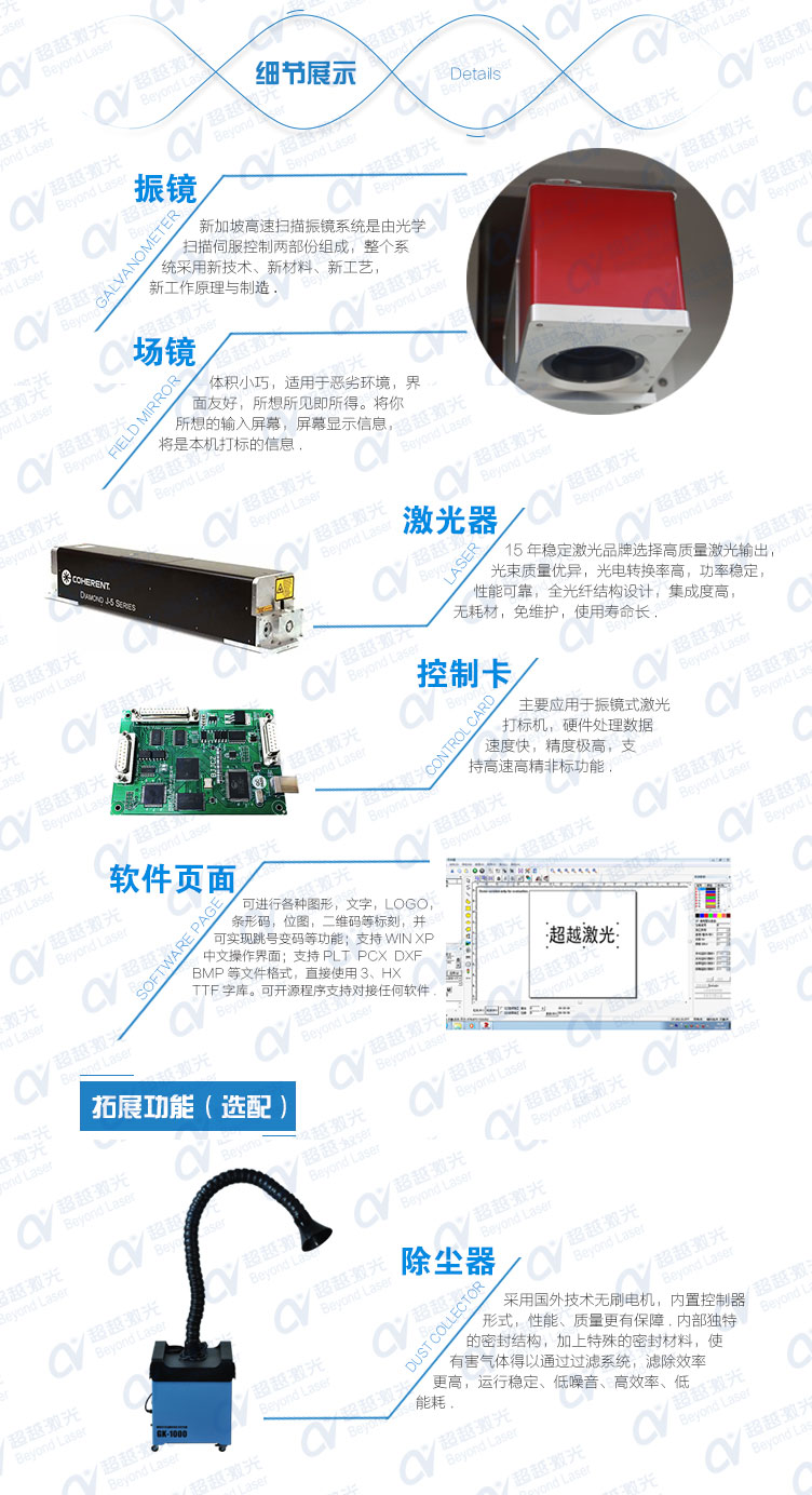 三维动态激光打标机（细节展示）